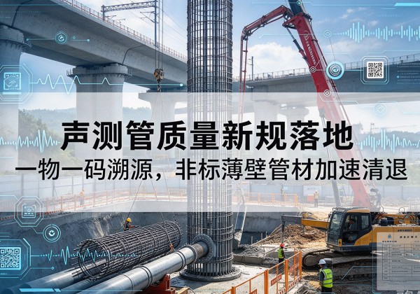 容城声测管质量新规落地，一物一码溯源，非标薄壁管材加速清退