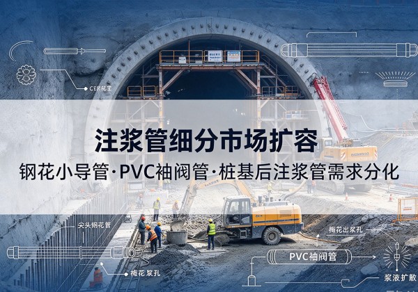 容城注浆管细分市场扩容，隧道钢花小导管、PVC 袖阀管、桩基后注浆管需求分化
